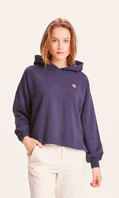 Hoodie REBORN™ - Total Eclipse Hoodie with Hem Raw Edge Edgy Unfinished