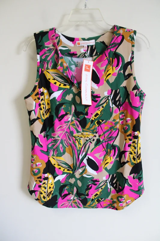 NEW Jude Connally Jungle Floral Sand Tank | L graphic tank top