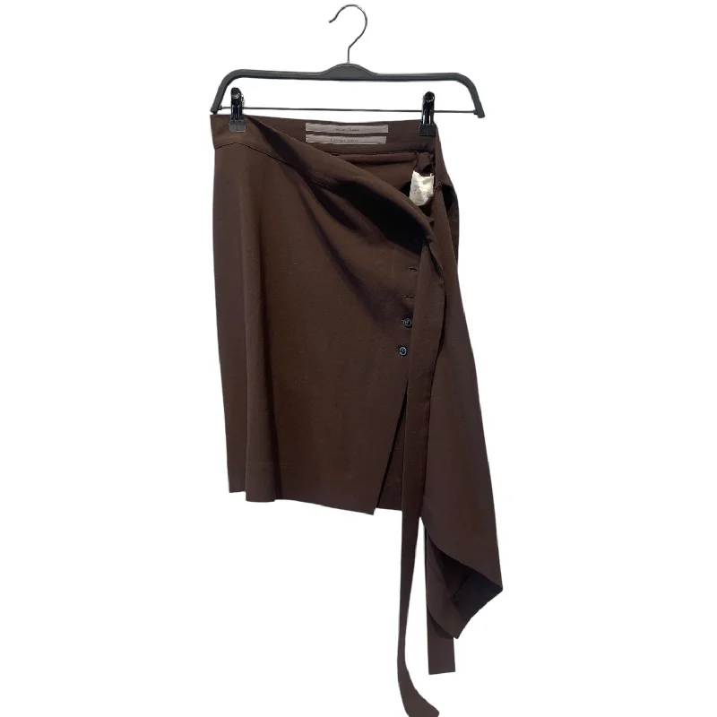 RICK OWENS DRKSHDW/Skirt/M/Cotton/BRW/FORTUNY SKIRT wool skirt thick