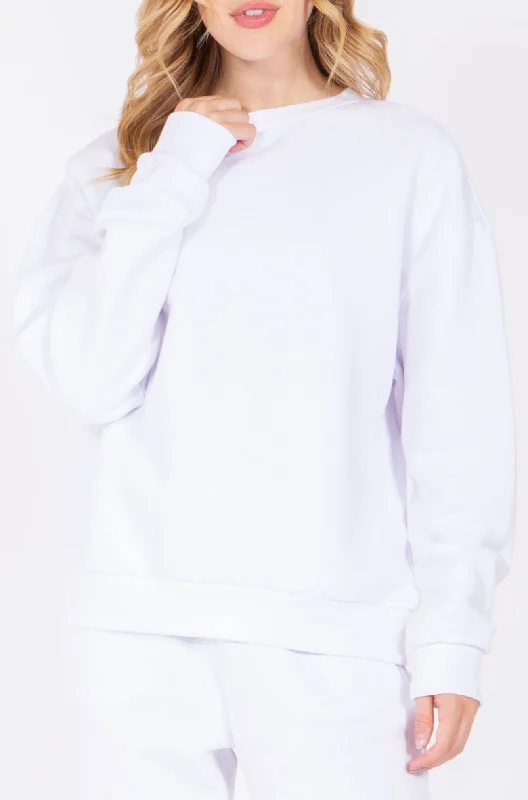 Oversized Crewneck Sweatshirt Hoodie with Pocket Utility Practical