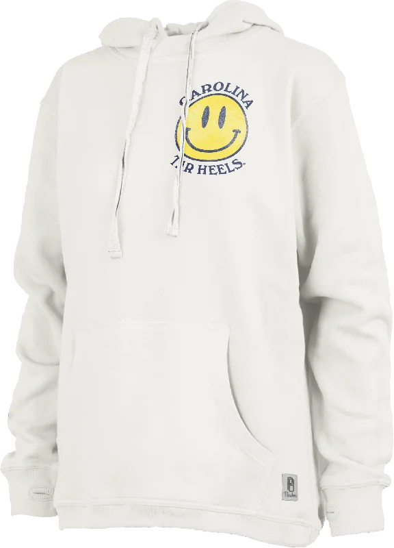 Carolina Tar Heels Smiley Face Hoodie Hoodie with Slim Fit Tailored Modern