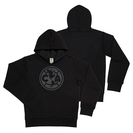 Club America Blackout Unisex Youth Cotton Pullover Hoodie Cowl Neck Pullover