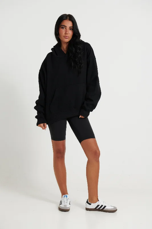 Unisex Roman Cropped Drop Hoodie Black Hoodie with Double Zipper Versatile Adjustable Unisex Roman Cropped Drop Hoodie Black Hoodie with Double Zipper Versatile Adjustable