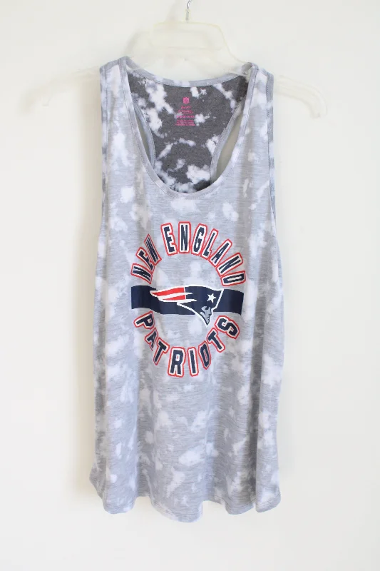 NEW NFL Teens Apparel New England Patriots Gray Soft Tank | L playful tank top