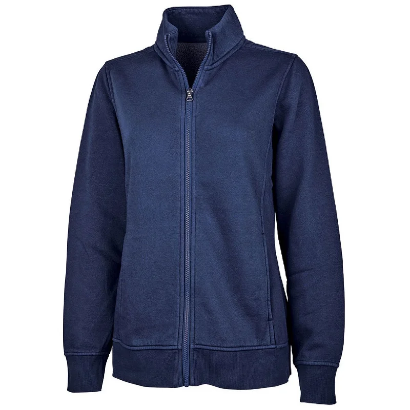 Charles River Women's Navy Clifton Full Zip Sweatshirt Hoodie with Pocket Utility Practical Charles River Women's Navy Clifton Full Zip Sweatshirt Hoodie with Pocket Utility Practical