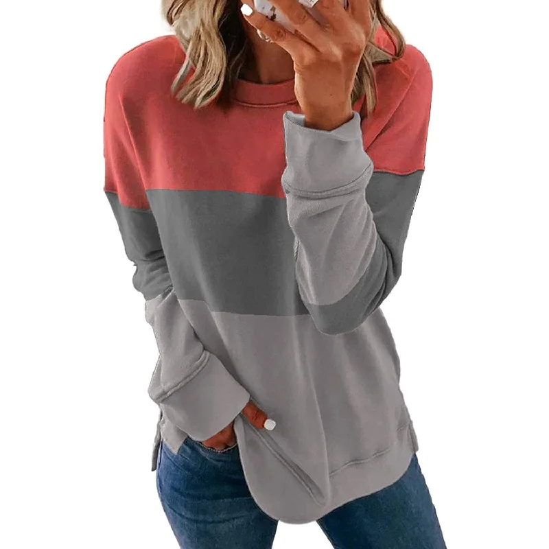 Casual Crewneck Tie Dye Sweatshirt Striped Printed Loose Soft Long Sleeve Pullover Tops Shirts Tight Sleeve Top Casual Crewneck Tie Dye Sweatshirt Striped Printed Loose Soft Long Sleeve Pullover Tops Shirts Tight Sleeve Top