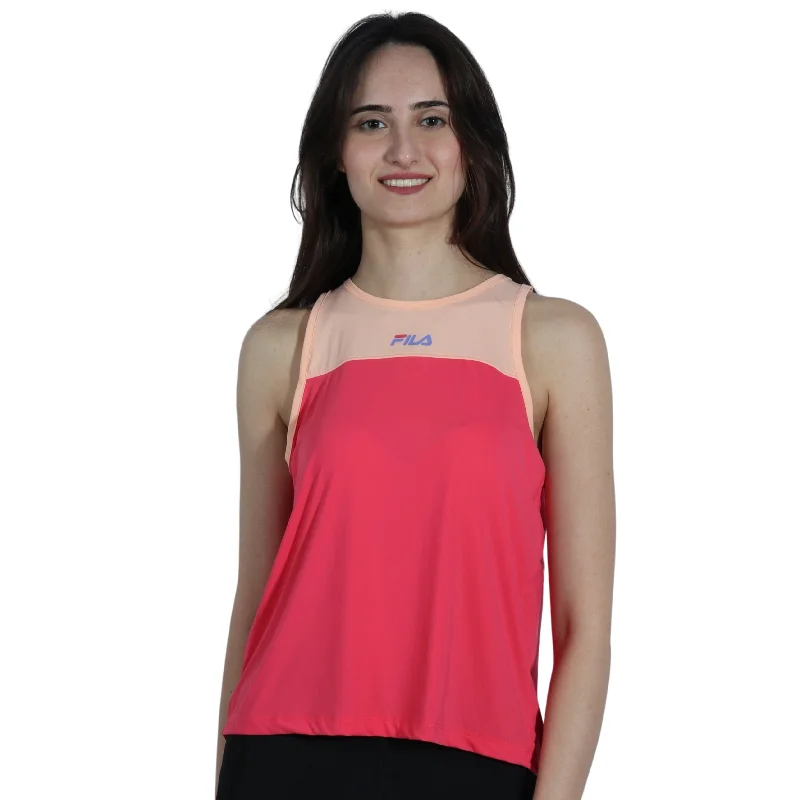 FILA - Printed Side Logo Tank Top charcoal tank top