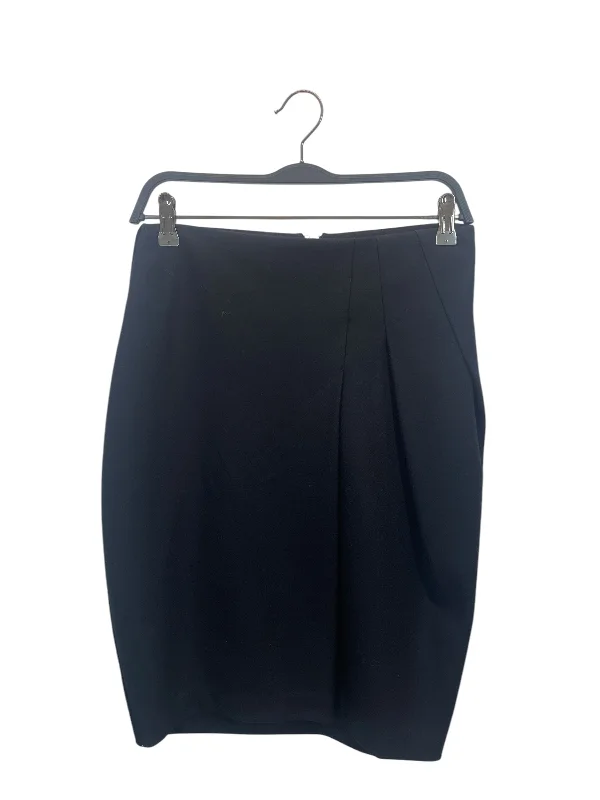 JIL SANDER///Skirt/--/Plain/Wool/NVY//W [Designers] Essentials/ belted skirt waist