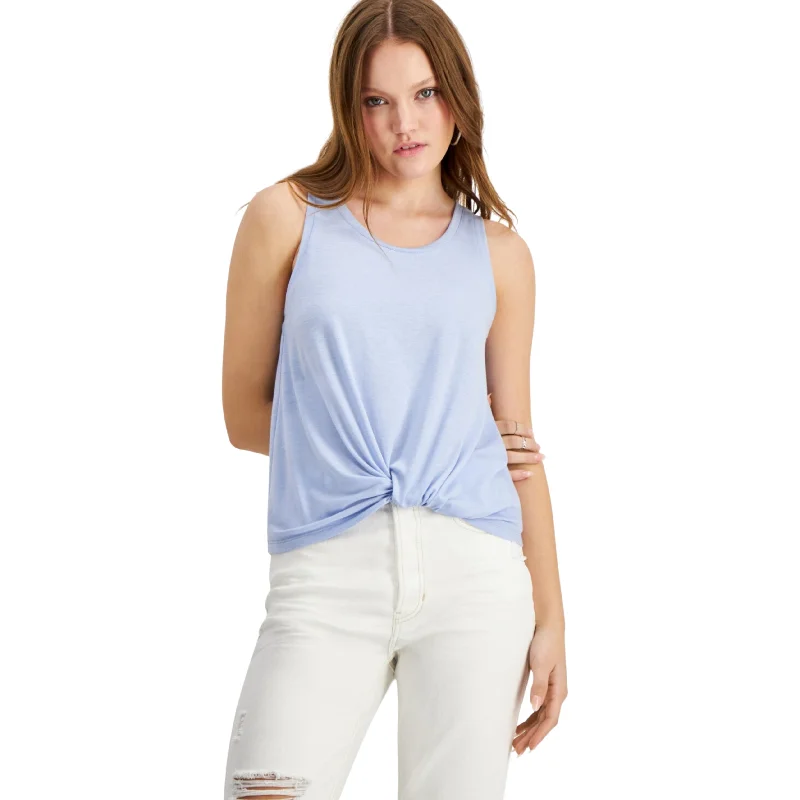 HIPPIE ROSE - Twist-Front Tank Top slim fit tank