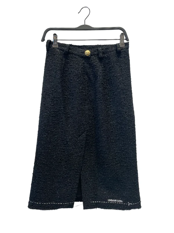 VETEMENTS/Skirt/M/Wool/BLK velvet skirt luxury