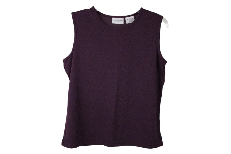 Jaclyn Smith Classic Purple Tank | M sheer tank top