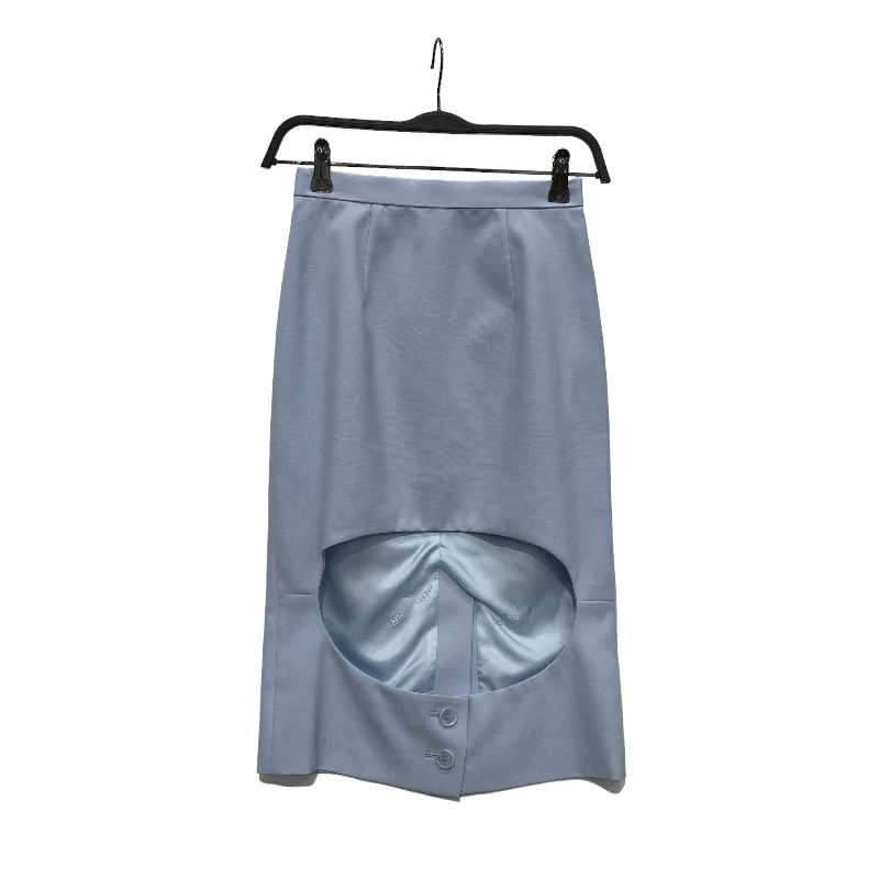 BURBERRY/Skirt/0/Polyester/BLU/BABY BLUE CUTOUT SKIRT wool skirt breathable