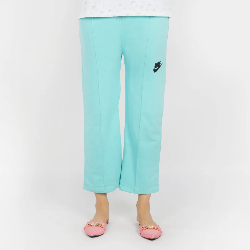 Women's Terry Trouser - Sea Green Skinny Trousers Denim Stretchy