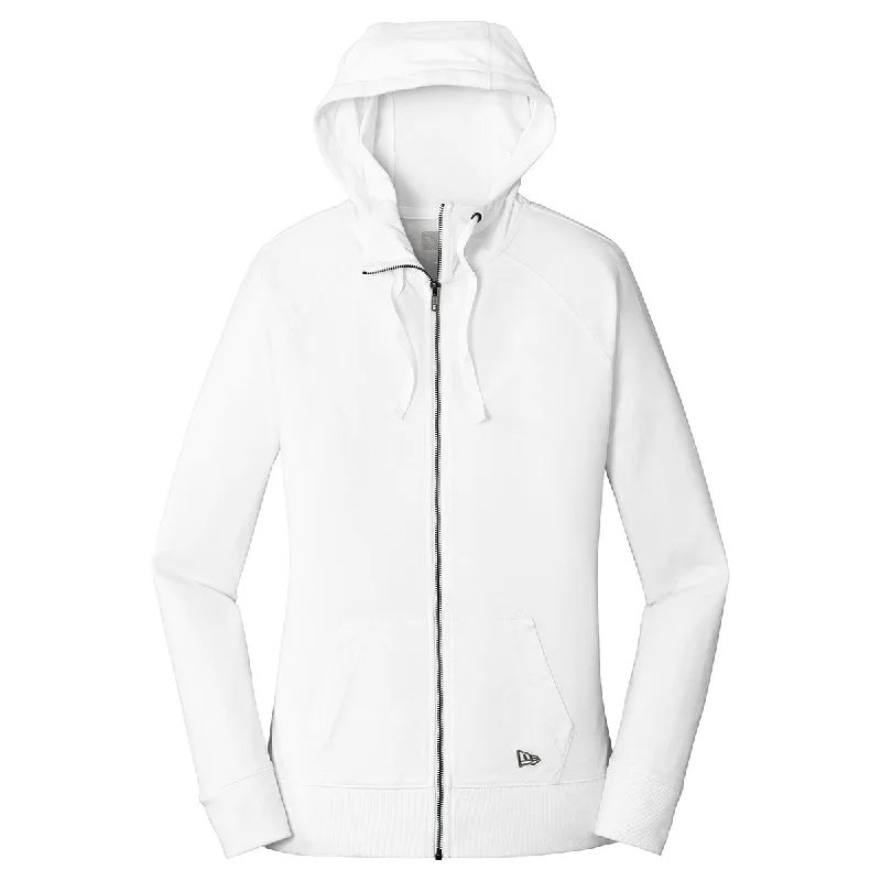 New Era Women's White Sueded Cotton Full Zip Hoodie Hoodie with Camouflage Military Edgy New Era Women's White Sueded Cotton Full Zip Hoodie Hoodie with Camouflage Military Edgy