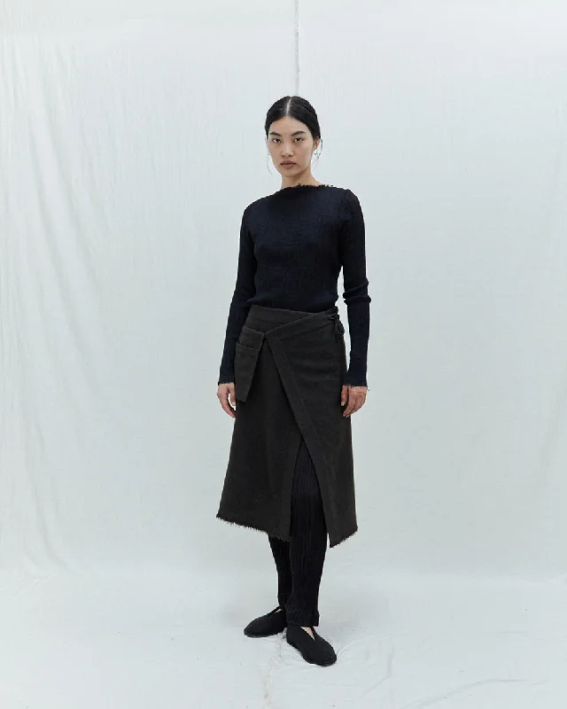 Fringed Wrap Skirt chiffon skirt floaty