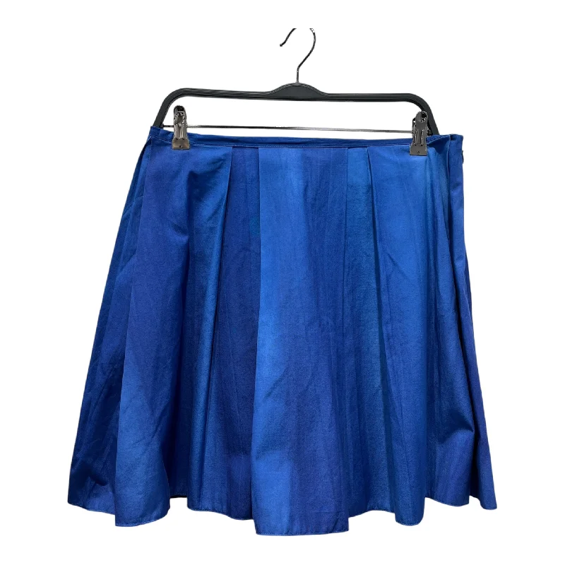 MARNI/Skirt/42/Cotton/BLU/purple blue mix color slim fit skirt
