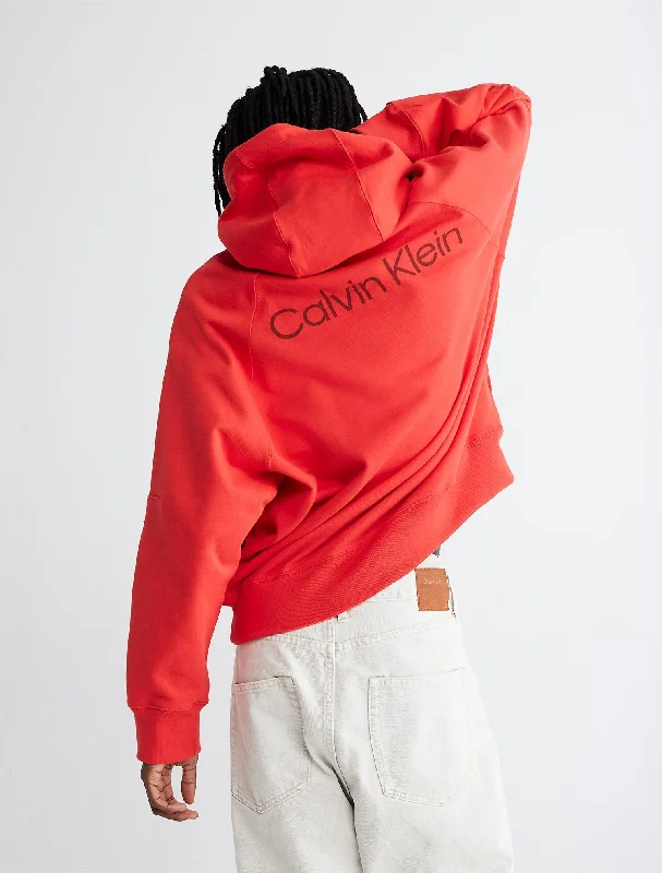 Calvin Klein Standards Fleece Hoodie - Unisex Hoodie with Double Zipper Versatile Adjustable Calvin Klein Standards Fleece Hoodie - Unisex Hoodie with Double Zipper Versatile Adjustable