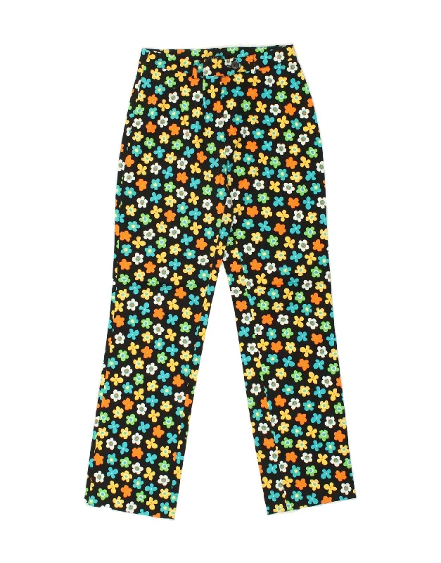 KOOKAI Womens Straight Casual Trousers IT 42 Medium W28 L30 Multicoloured Trousers Custom Made KOOKAI Womens Straight Casual Trousers IT 42 Medium W28 L30 Multicoloured Trousers Custom Made