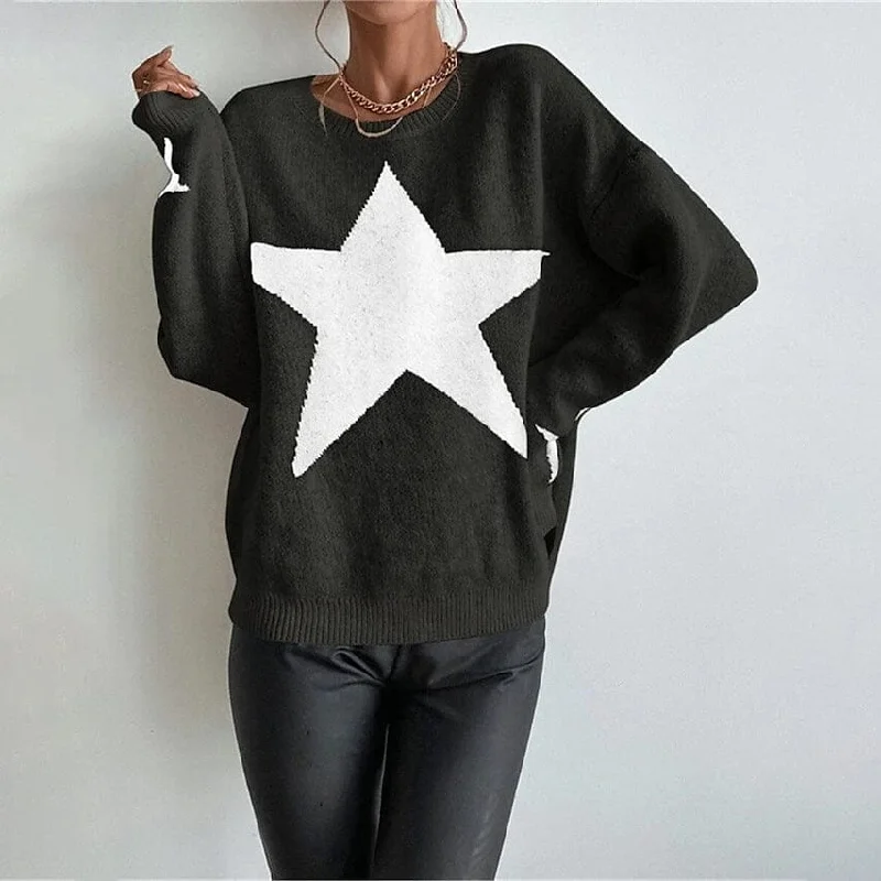 Women's Ribbed Knit Pullover Sweater dolman Sleeve Top