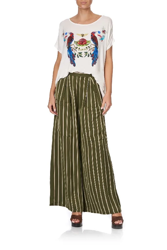 WIDE LEG TROUSER WITH FRONT POCKETS AMONG THE GUMTREES Trousers Cargo pockets