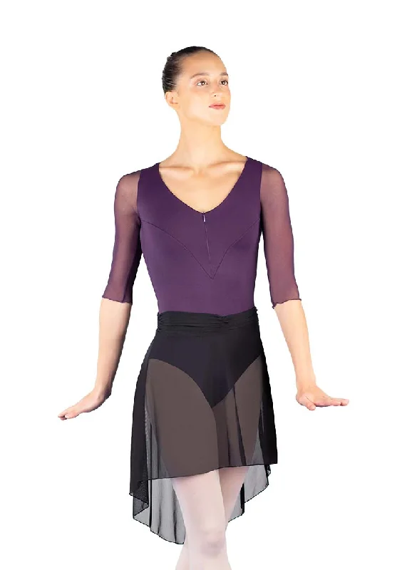 Millie Mesh Pull-On Skirt (Noir) wool skirt warm