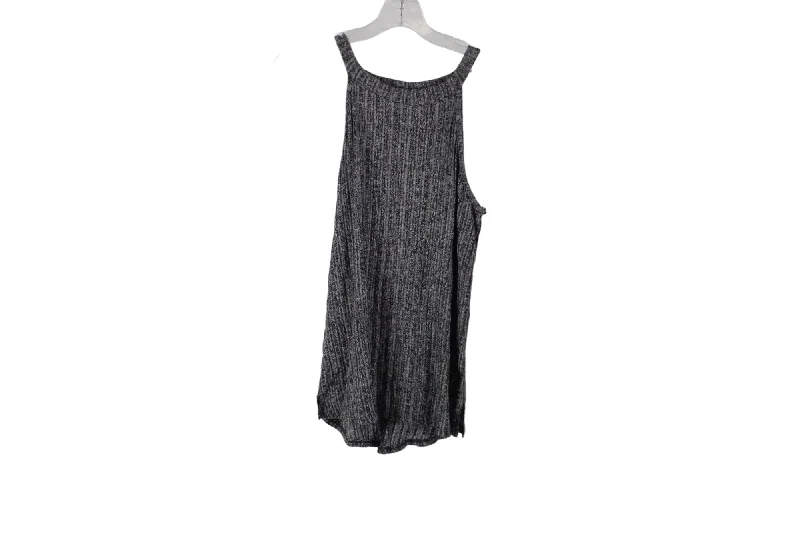 Kaileigh Gray Knit Rib Tank | S athletic tank top
