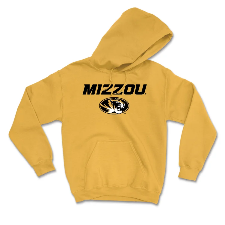 Gold Women's Soccer Mizzou Hoodie - Rachel Kutella Hoodie with Thumb Holes Functional Cozy Gold Women's Soccer Mizzou Hoodie - Rachel Kutella Hoodie with Thumb Holes Functional Cozy