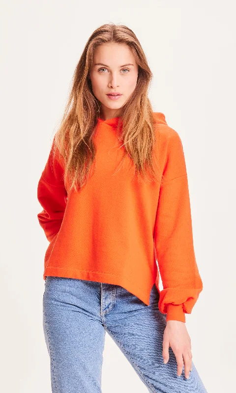 Hoodie REBORN™ - Pureed Pumpkin Hoodie with Hem Contrast Bold Stylish