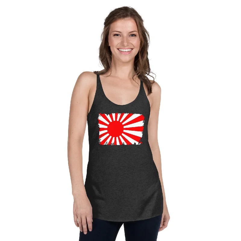 The National Flag of Japan Land of the Rising Sun Women's Racerback Tank Top Shirt coral tank top The National Flag of Japan Land of the Rising Sun Women's Racerback Tank Top Shirt coral tank top