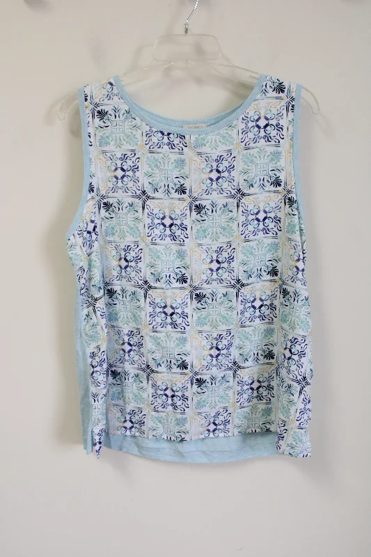 Talbots Blue Tank | L casual tank top