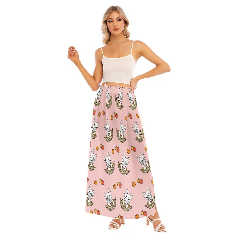 COCO - Women's Side Split Skirt a-line skirt cut