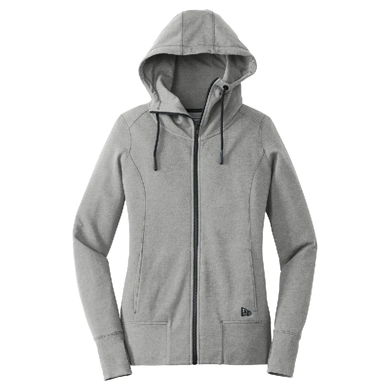 New Era Women's Shadow Grey Heather Tri-Blend Fleece Full Zip Hoodie Hoodie with Earth Tones Natural Calm New Era Women's Shadow Grey Heather Tri-Blend Fleece Full Zip Hoodie Hoodie with Earth Tones Natural Calm