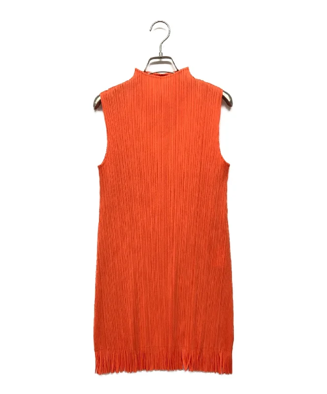 [Pre-owned] PLEATS PLEASE Fringy Sleeve Pleated Cut and Sewn/Pullover PP71-JT792 Short Sleeve Top
