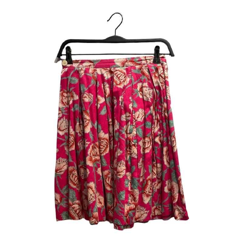 HYSTERIC GLAMOUR///Skirt/--/Floral Pattern/Cotton/PNK//W [Contemporary] Essentials/ asymmetrical skirt cut