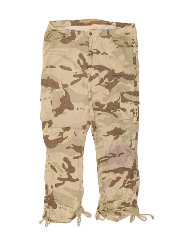 VINTAGE Womens Straight Cargo Trousers UK 19/20 2XL W38 L31 Beige Trousers sophisticated sleek VINTAGE Womens Straight Cargo Trousers UK 19/20 2XL W38 L31 Beige Trousers sophisticated sleek