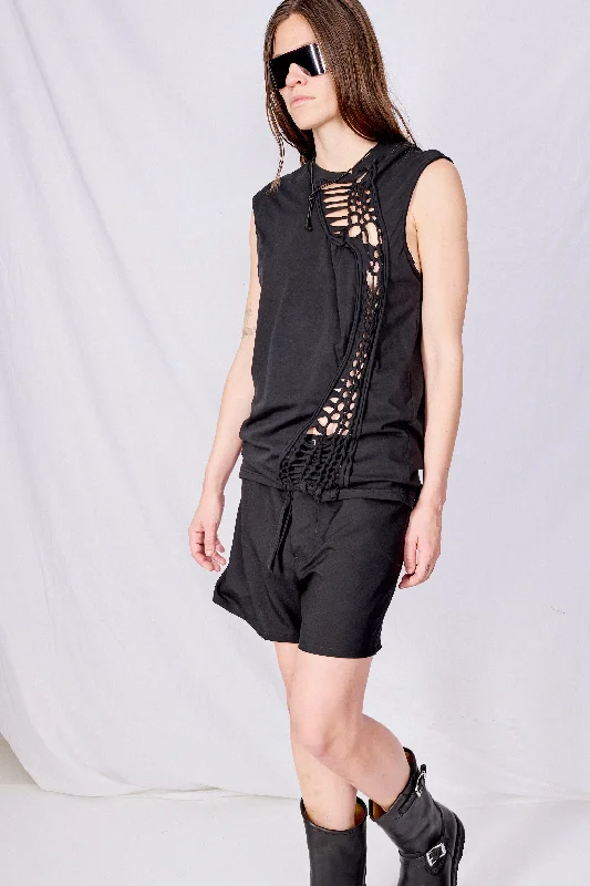 Black Tosh Tank ribbed tank top