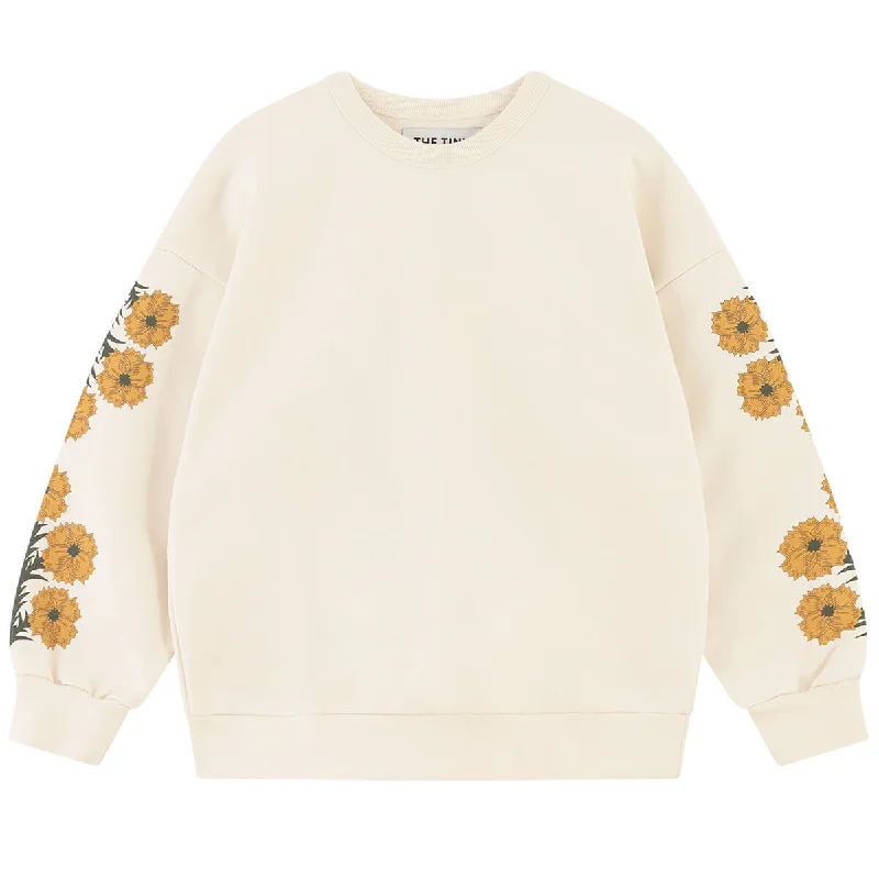 Aster Sweatshirt in Light Cream by The Tiny Big Sister Hoodie with V-Neck Classic Versatile Aster Sweatshirt in Light Cream by The Tiny Big Sister Hoodie with V-Neck Classic Versatile