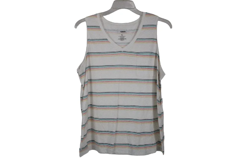 Sonoma Rainbow Striped Pocket Tank | XL lounge tank top