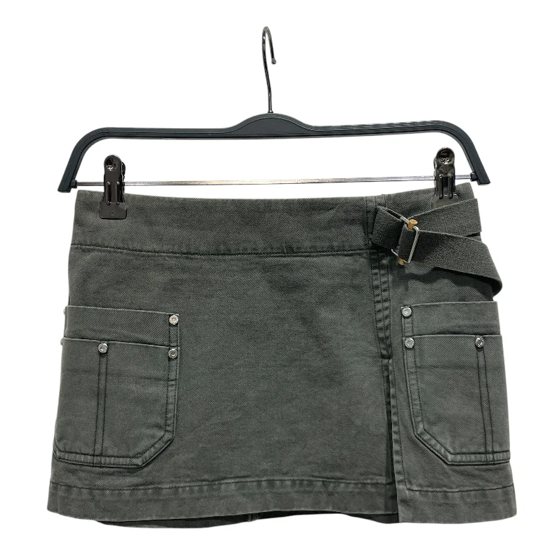 DION LEE/Skirt/4/Cotton/GRN/ asymmetrical skirt cut