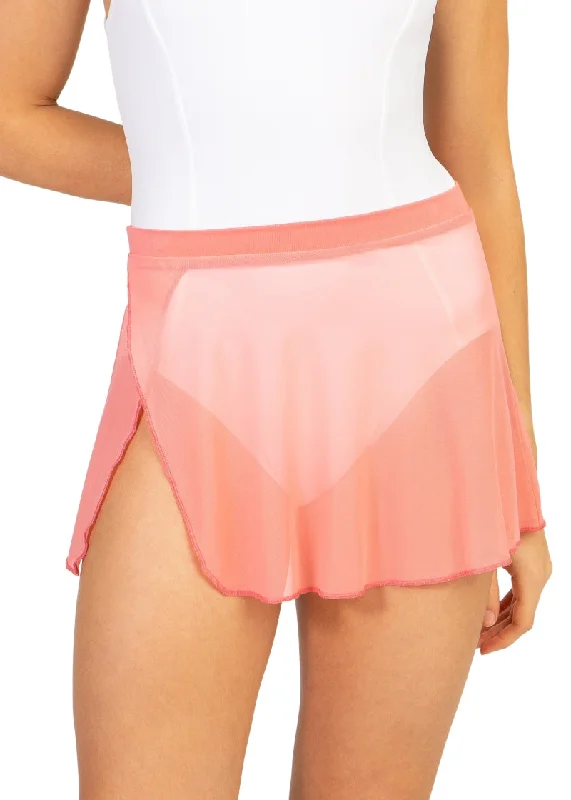 Ivy League Split-Hem Pull-On Skirt (Blossom) denim skirt stylish