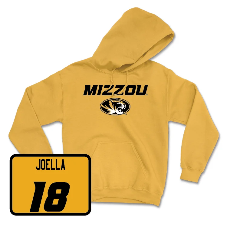 Gold Women's Soccer Mizzou Hoodie - Hannah Joella Hoodie with Drop Shoulder Relaxed Streetwear Gold Women's Soccer Mizzou Hoodie - Hannah Joella Hoodie with Drop Shoulder Relaxed Streetwear