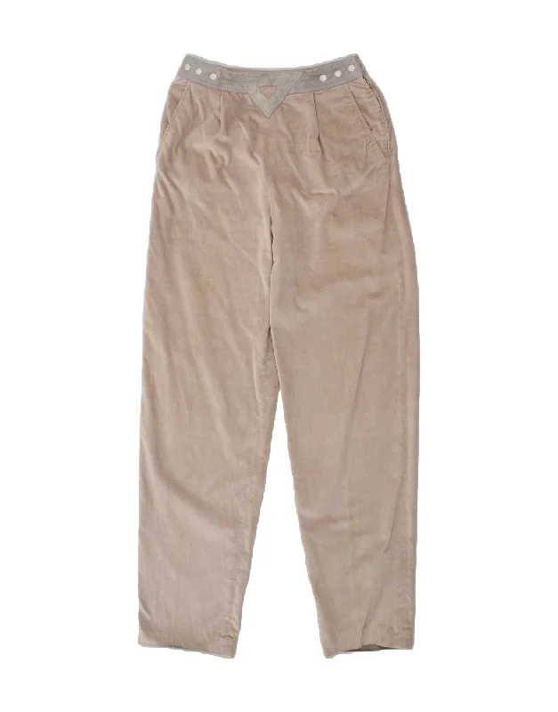 LES COPAINS Womens Velvet Slim Casual Trousers W26 L31 Beige Cotton Trousers versatile functional LES COPAINS Womens Velvet Slim Casual Trousers W26 L31 Beige Cotton Trousers versatile functional