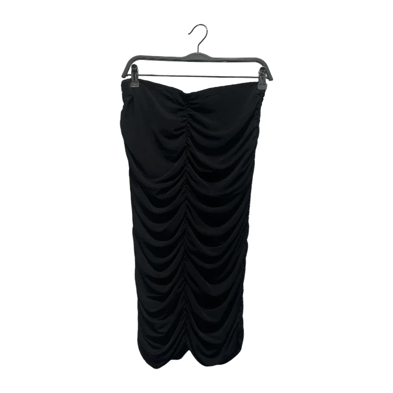GIVENCHY/Long Skirt/44/BLK/ wool skirt sturdy