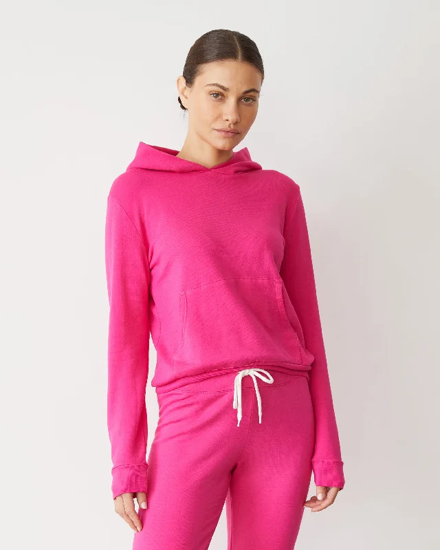 Softfleece Kangaroo Pullover Tight Sleeve Top