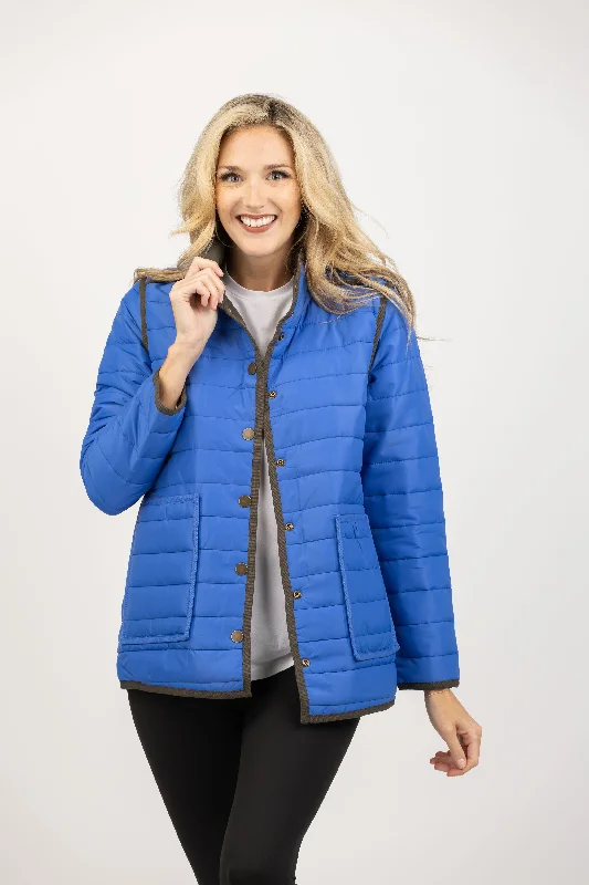 Nic + Zoe Allovette Reversible Jacket in Blue Multi Fleece Jacket Down Jacket Feather Jacket Nic + Zoe Allovette Reversible Jacket in Blue Multi Fleece Jacket Down Jacket Feather Jacket