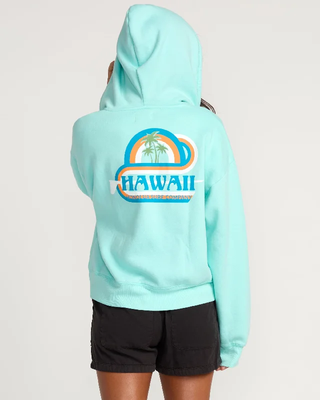 Womens Island Bound Hoodie - Barrier Reef Hoodie with Crew Neck Simple Timeless