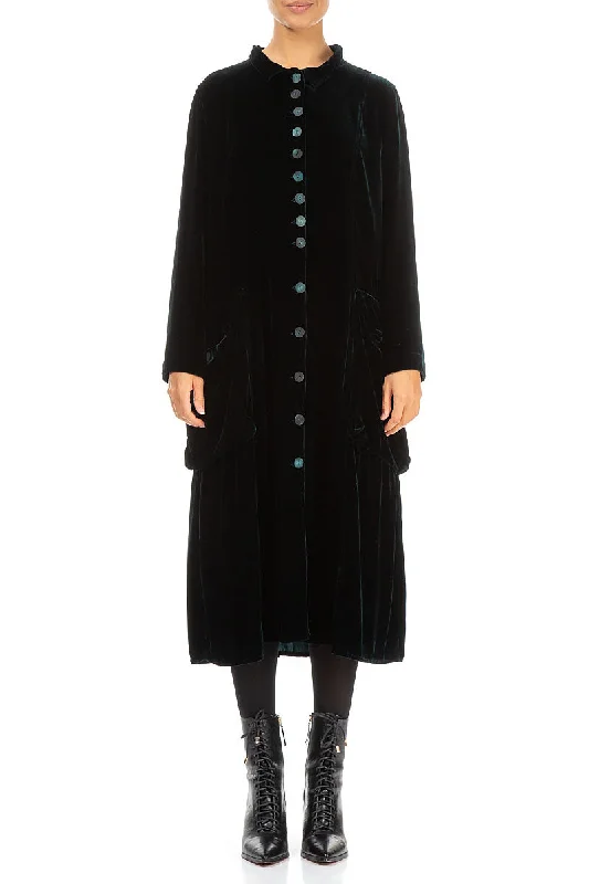 Stylish Long Emerald Silk Velvet Jacket Plaid Jacket Tartan Jacket Houndstooth Jacket Stylish Long Emerald Silk Velvet Jacket Plaid Jacket Tartan Jacket Houndstooth Jacket