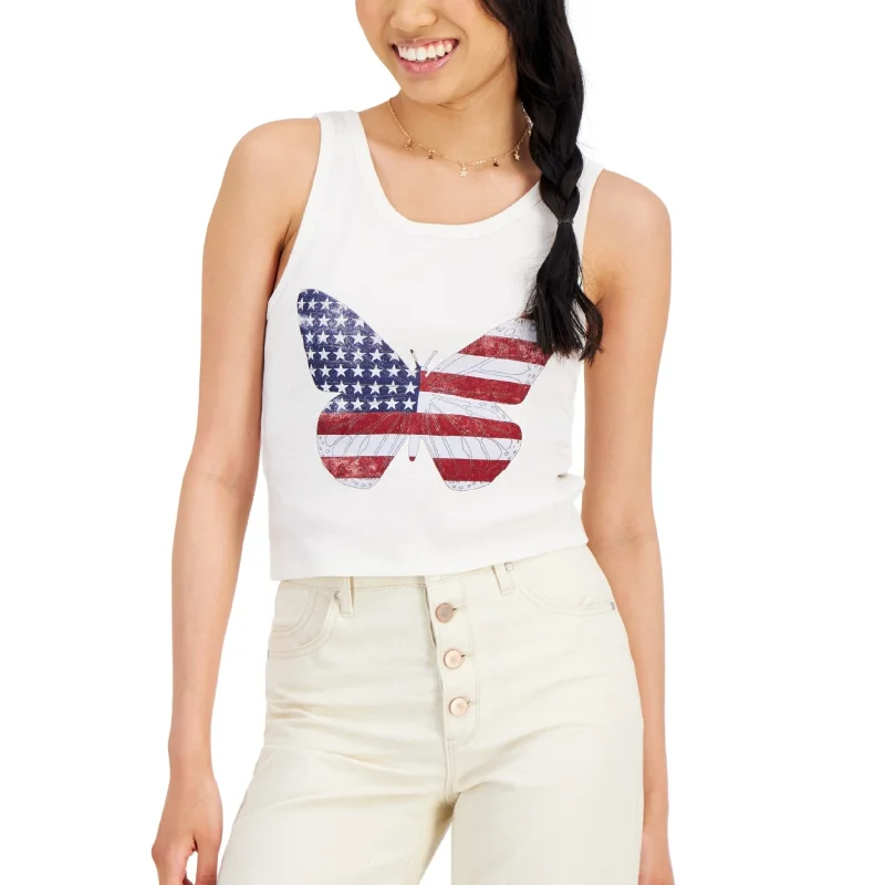 GRAYSON / THREADS -  Usa Butterfly Graphic-Print Tank Top summer tank top