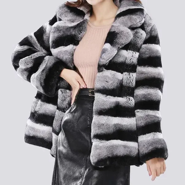 FZ Women's Fur Coat Short Mink Jacket Elasticated Jacket Padded Jacket Insulated Jacket FZ Women's Fur Coat Short Mink Jacket Elasticated Jacket Padded Jacket Insulated Jacket