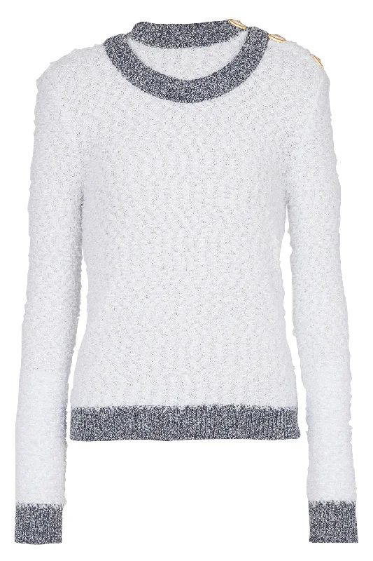 TROMPE L'OEIL KNIT PULLOVER Oversized Cozy Pullover